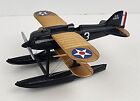 Black Curtiss R3C-2 seaplane model with US markings on wings for Hallmark QHA1002