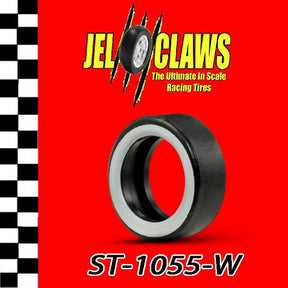 Whitewall slot car tire for 1/32 scale models for Jel Claw ST 1055-W