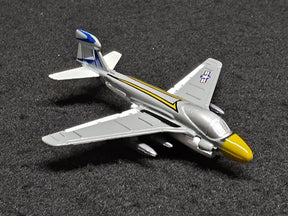 Model airplane of an EA-6A Intruder jet on a dark surface for HotWings 14152