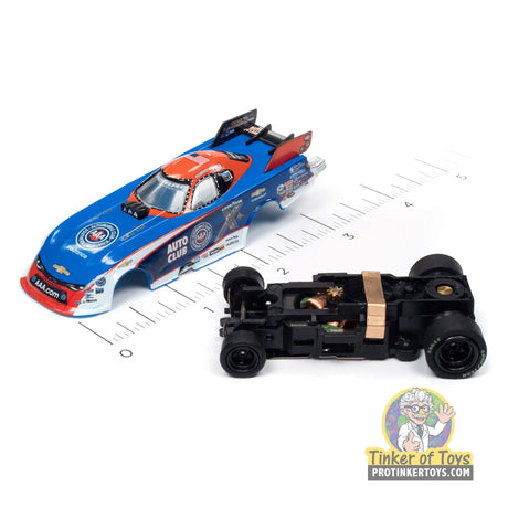 4Gear 2020 Chevrolet Camaro Funny Car — Robert Hight (AAA Auto Club) 3 | SC352 | Auto World — chassis and scale view