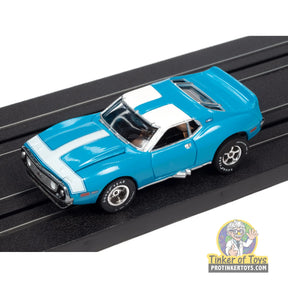 1971 AMC Javelin (Light Blue) 3A | SC354 | Auto World — on-track view