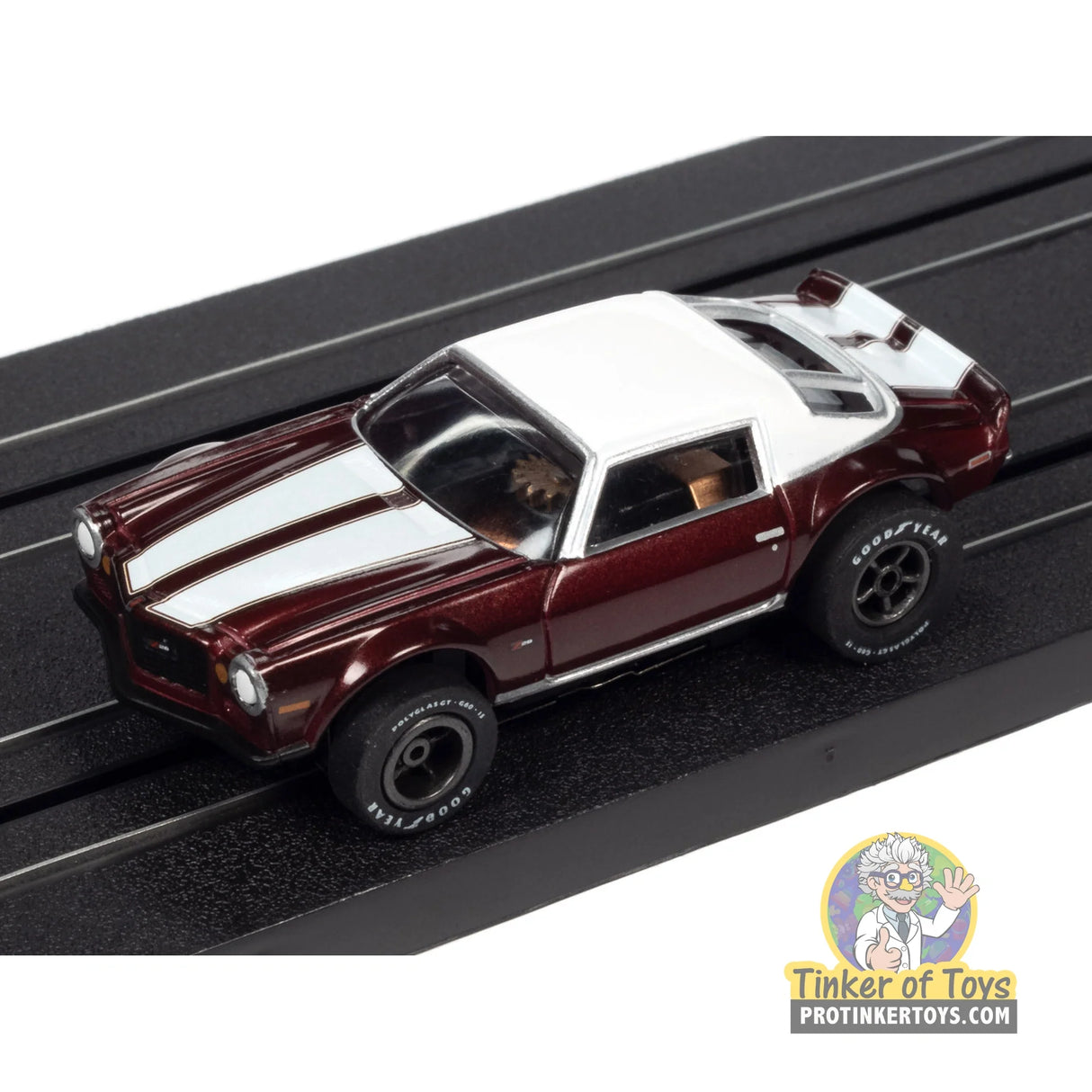 1971 Chevrolet Camaro (Burgundy) 4B | SC354 | Auto World — on-track view
