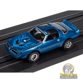1977 Pontiac Firebird (Blue) 5A | SC354 | Auto World — on-track view