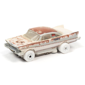 Slot car toy car, silver and brown, from iWheel Silver Screen Machines for Auto World SC358