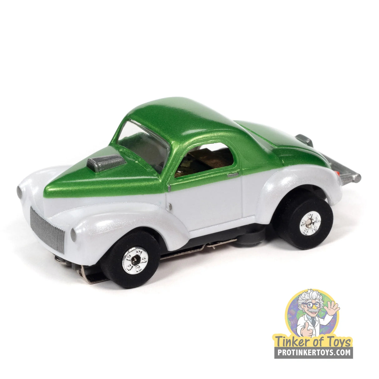 1941 Willys Coupe Gasser Green/White 3A | SC360 | Auto World — product view