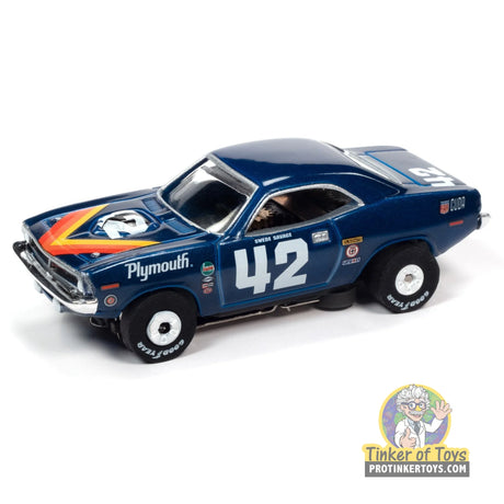 1970 Plymouth AAR Barracuda — Swede Savage #42 (Blue) 2 | SC362 | Auto World — product view