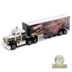 XTraction Racing Rig — Peterbilt Model 359 with Race Trailer (Snake vs. Mongoose) 1 | SC371 | Auto World — product view