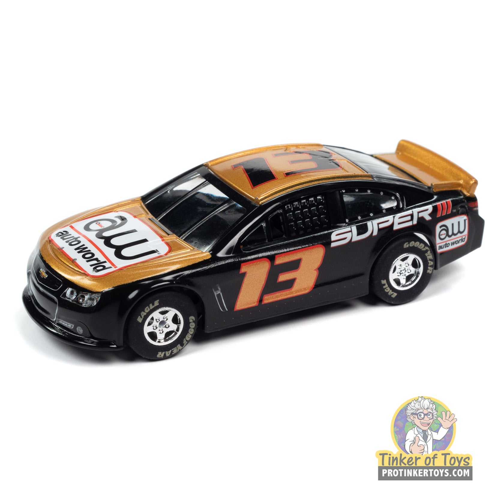 Super III 2015 Chevy SS Stock Car (Black/Gold) 3A | SC383 | Auto World