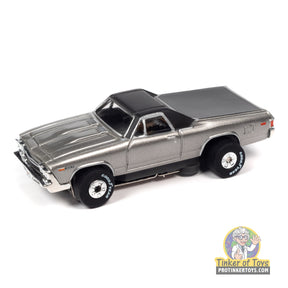 Silver 1969 Chevrolet El Camino toy car for Auto World SC390