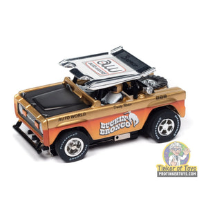 Xtraction 1972 Ford Baja Bronco (Gold with Orange Race Graphics) 1A | SC407 | Auto World — product view