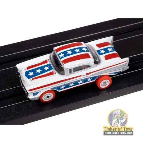 Thunderjet 1957 Chevy Bel Air (White, Red & Blue) 1A | SC430 | Auto World