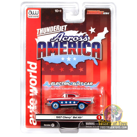 Thunderjet 1957 Chevy Bel Air (Red, Blue & White) 1B | SC430 | Auto World