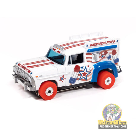 Thunderjet 1969 Ford Ice Cream Truck (White, Red & Blue) 4A | SC430 | Auto World