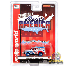 Thunderjet 1969 Ford Ice Cream Truck (Silver, White, Red & Blue) 4B | SC430 | Auto World
