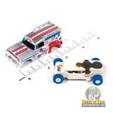 Thunderjet 1969 Ford Ice Cream Truck (Silver, White, Red & Blue) 4B | SC430 | Auto World