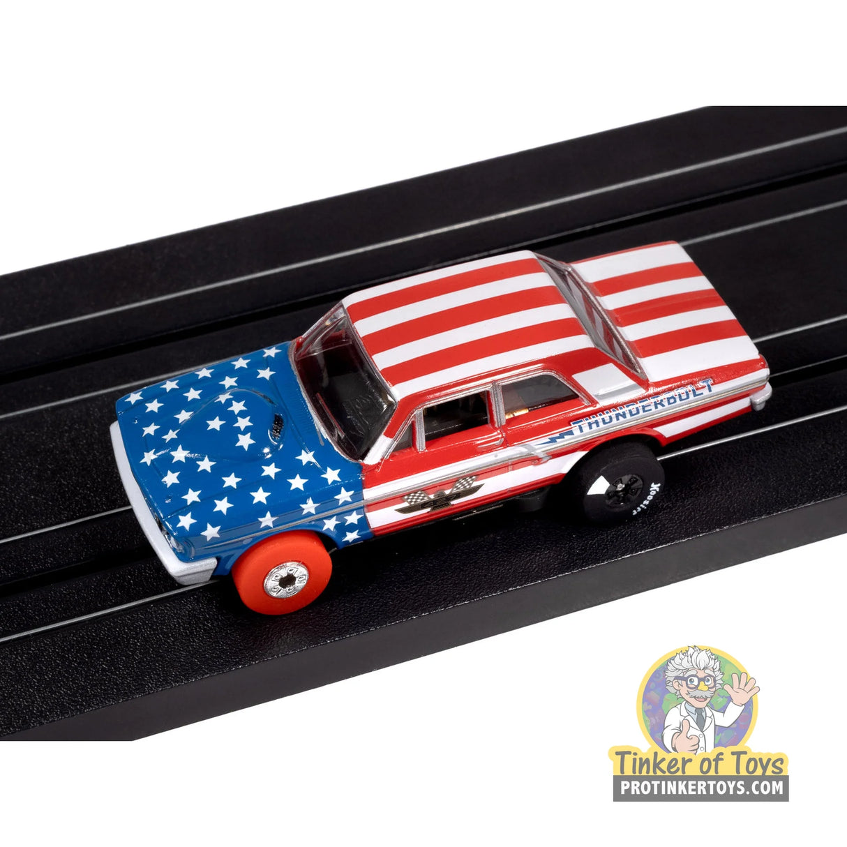 Thunderjet 1964 Ford Thunderbolt (White, Red & Blue) 2A | SC430 | Auto World