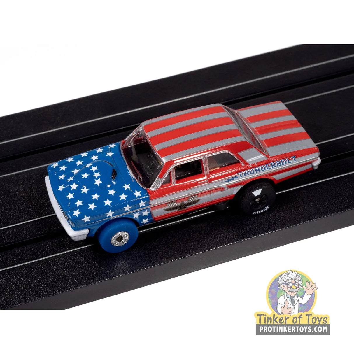 Thunderjet 1964 Ford Thunderbolt (Silver, White, Red & Blue) 2B | SC430 | Auto World