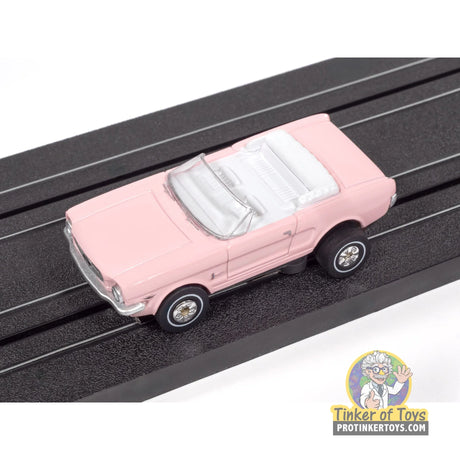 1965 Ford Mustang Pink 3A | SC431 | Auto World - on-track view