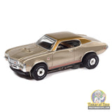 Auto World SC434 4B Thunderjet 1972 Buick GS in tan metallic, loose HO slot car