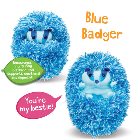 Curlimals Blue Badger Sayings