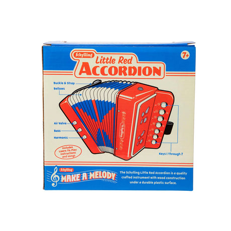 Schylling Little Red Accordion - Package Back