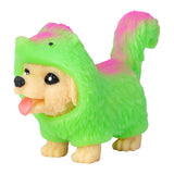 Party Animals Rave Puppies - Golden Retriever in a neon skunk costume