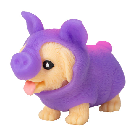 Party Animals Rave Puppies - Golden Retriever in a neon pig costume