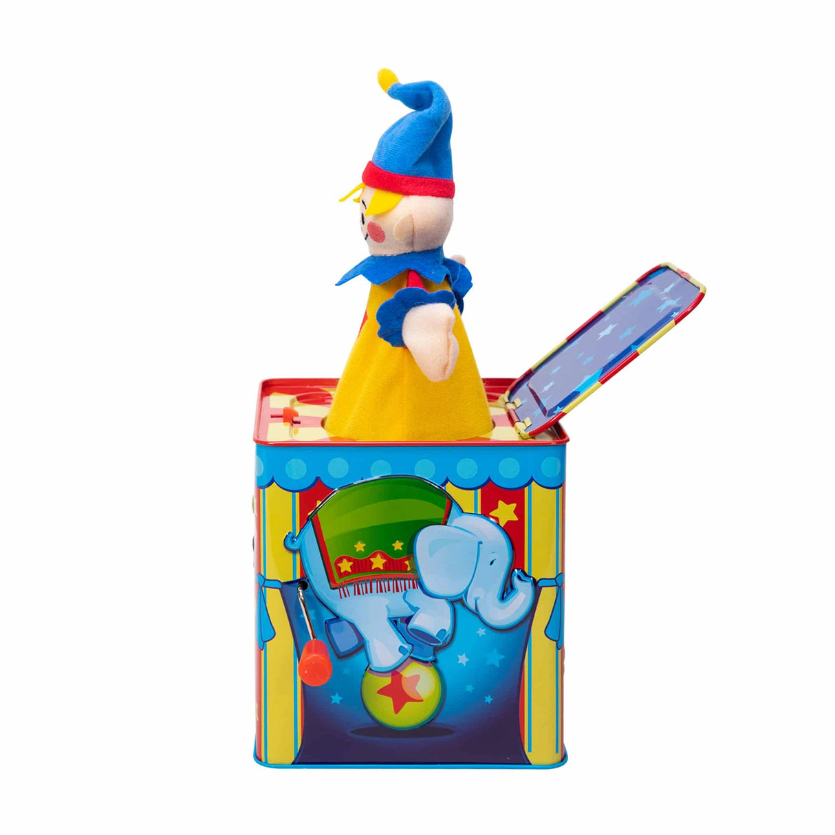Silly Circus Jack in the Box Side Popped Left