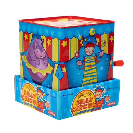 Silly Circus Jack in the Box in Package Tray Front Angle