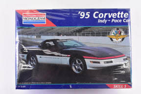 1995 Corvette Indy Pace Car model kit on its box for Monogram 2467