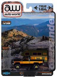 Second Chance AUTO WORLD 1980 CHEVY K10 SILVERADO W/CAMPER 1:64 Diecast | SCM128 | Round2
