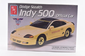 Dodge Stealth Indy 500 model kit box art featuring the car for AMT 6806