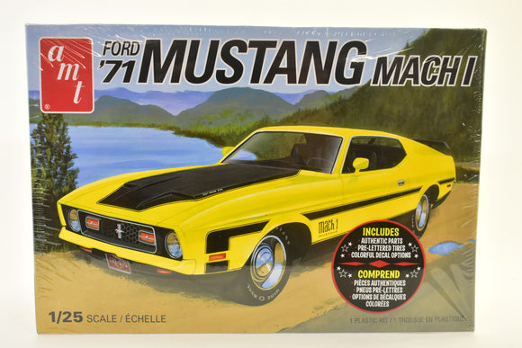 Second  Chance Ford 1971 Mustang Mach 1 1:25 Scale | AMT1262 |  AMT Model Kits