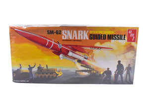 Model kit box art showing SM-62 Snark missile launch scene for AMT Model Kit AMT1250