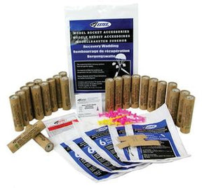 Bulk pack of model rocket engines and recovery wadding for Estes EST1788