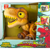 Sofubi Cartoon-Style Tyrannosaurus Rex Dinosaur with Lights & Sounds | IMX17208 | King Me World