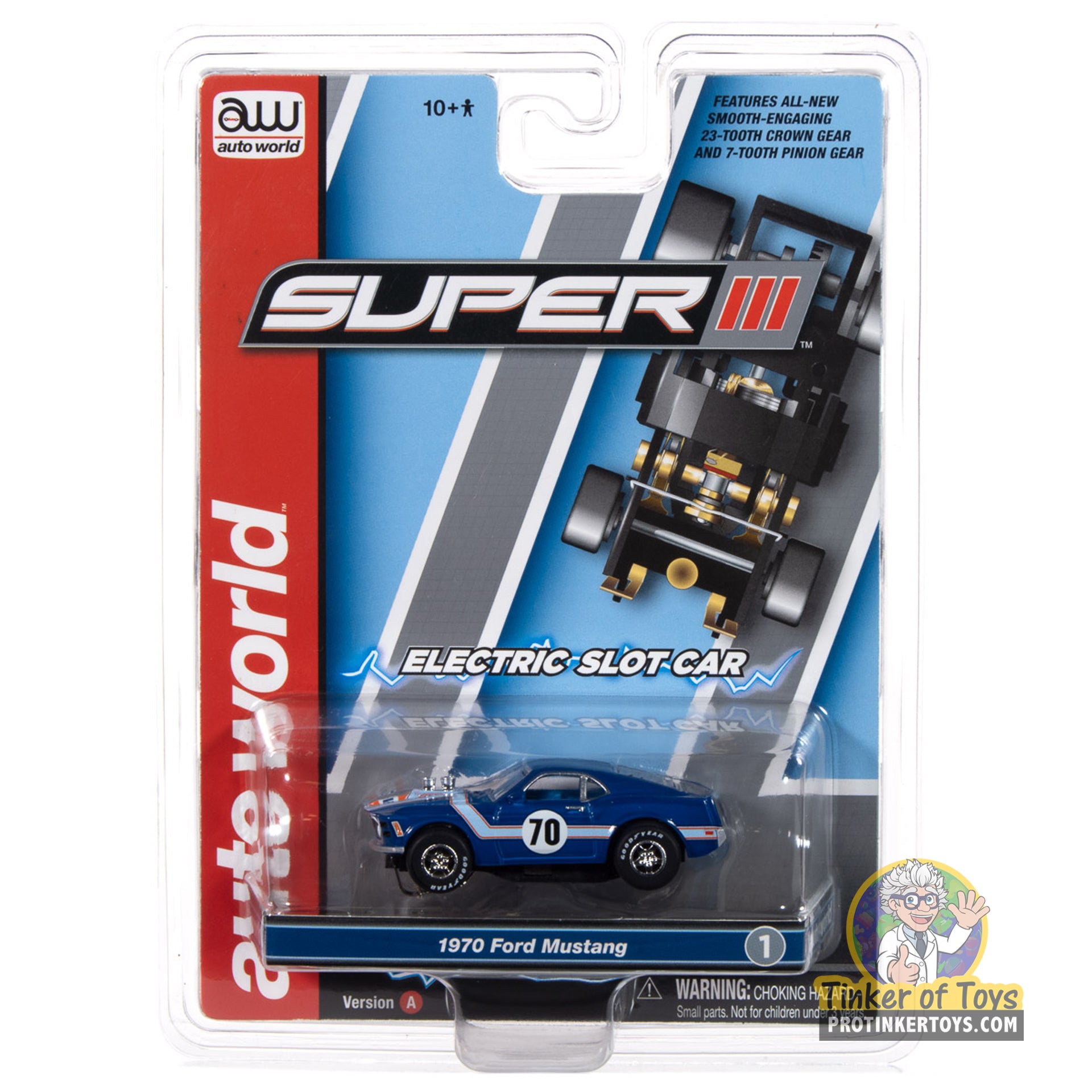Super III 1970 Ford Mustang (Gulf Blue) 1A | SC413 | Auto World