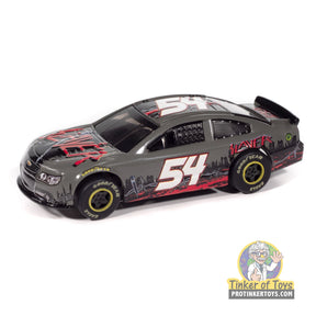 Gray slot car of a 2015 Chevy SS Slayer race car for Auto World SC419