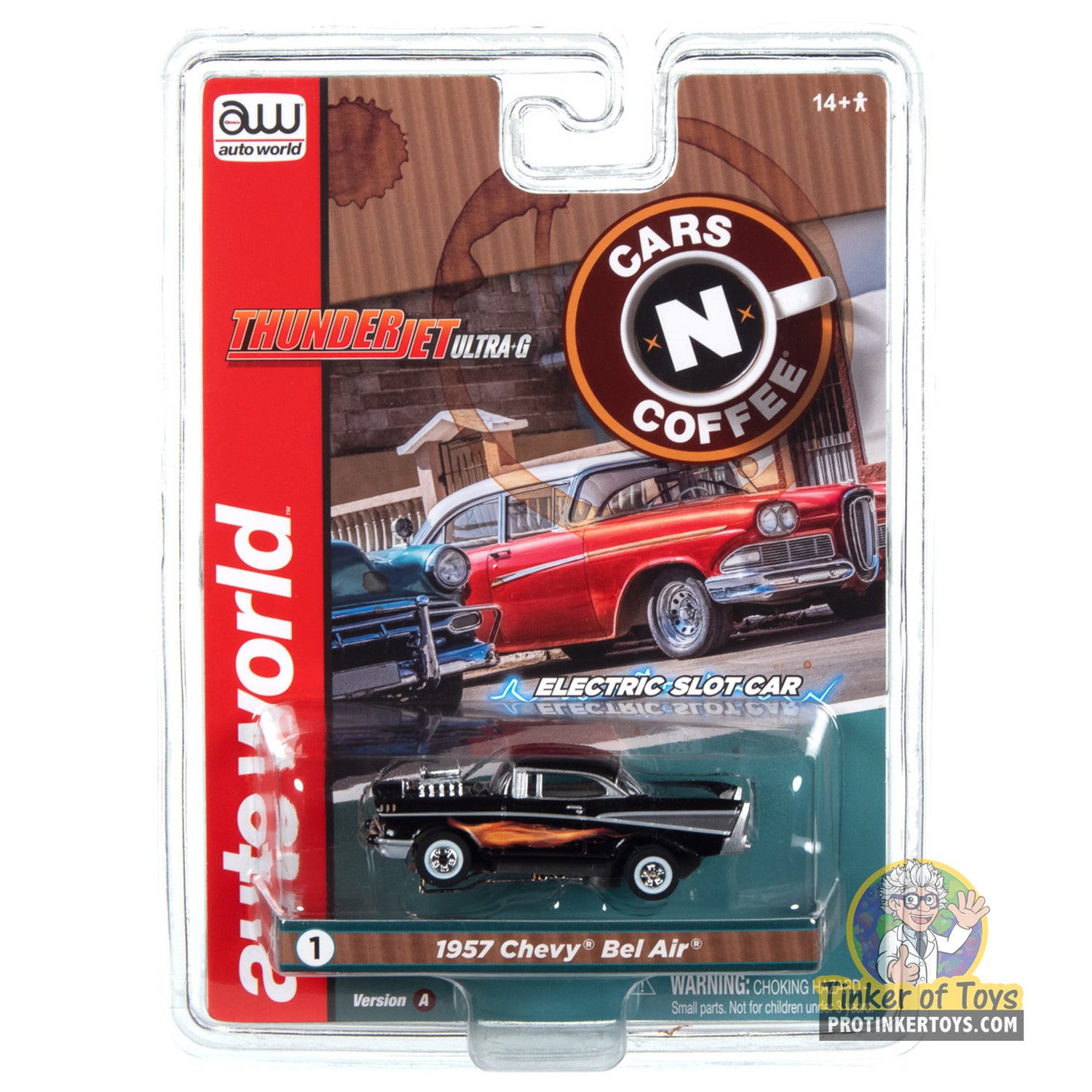 Thunderjet 1957 Chevrolet Bel Air Street Rod w/Blower (Black) 1A | SC392 | Auto World