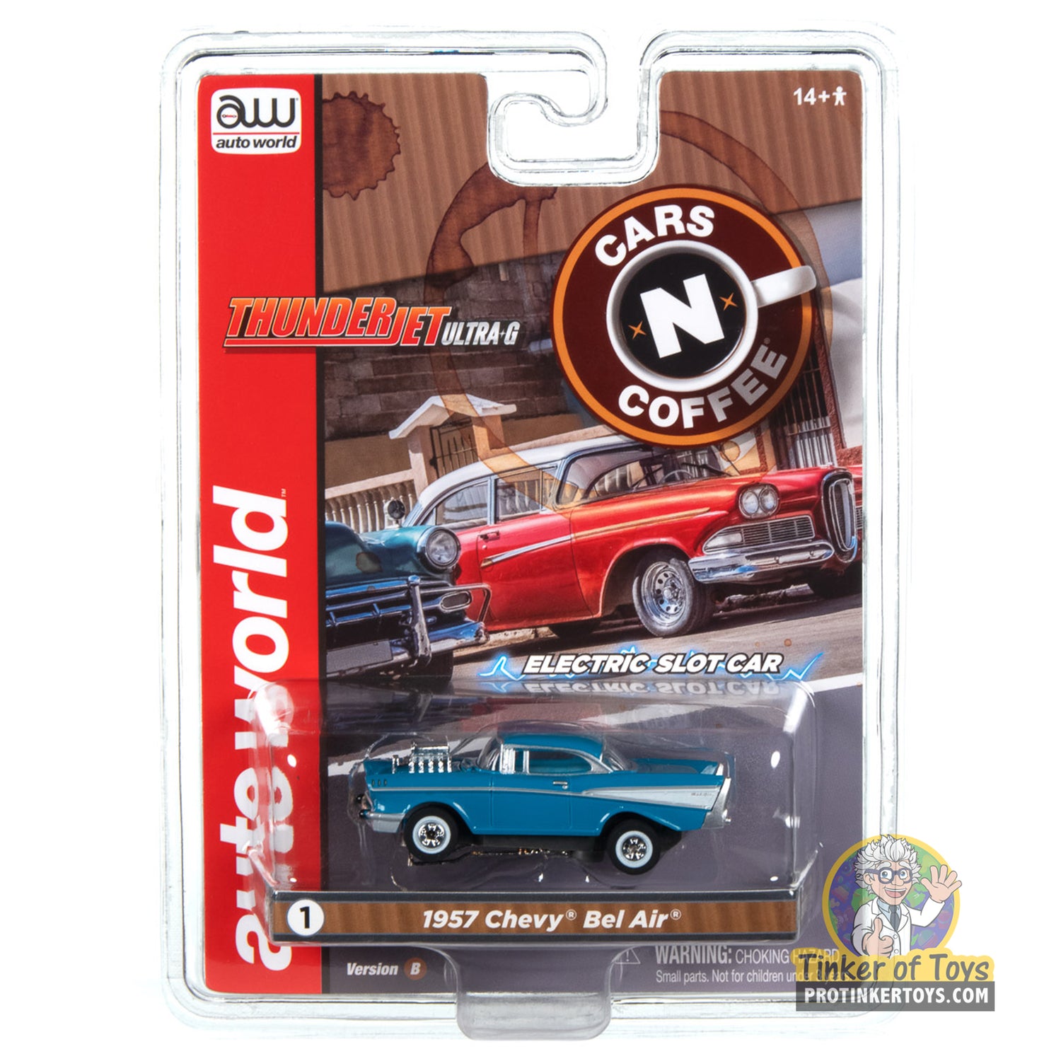 Thunderjet 1957 Chevrolet Bel Air Street Rod w/Blower (Blue) 1B | SC392 | Auto World