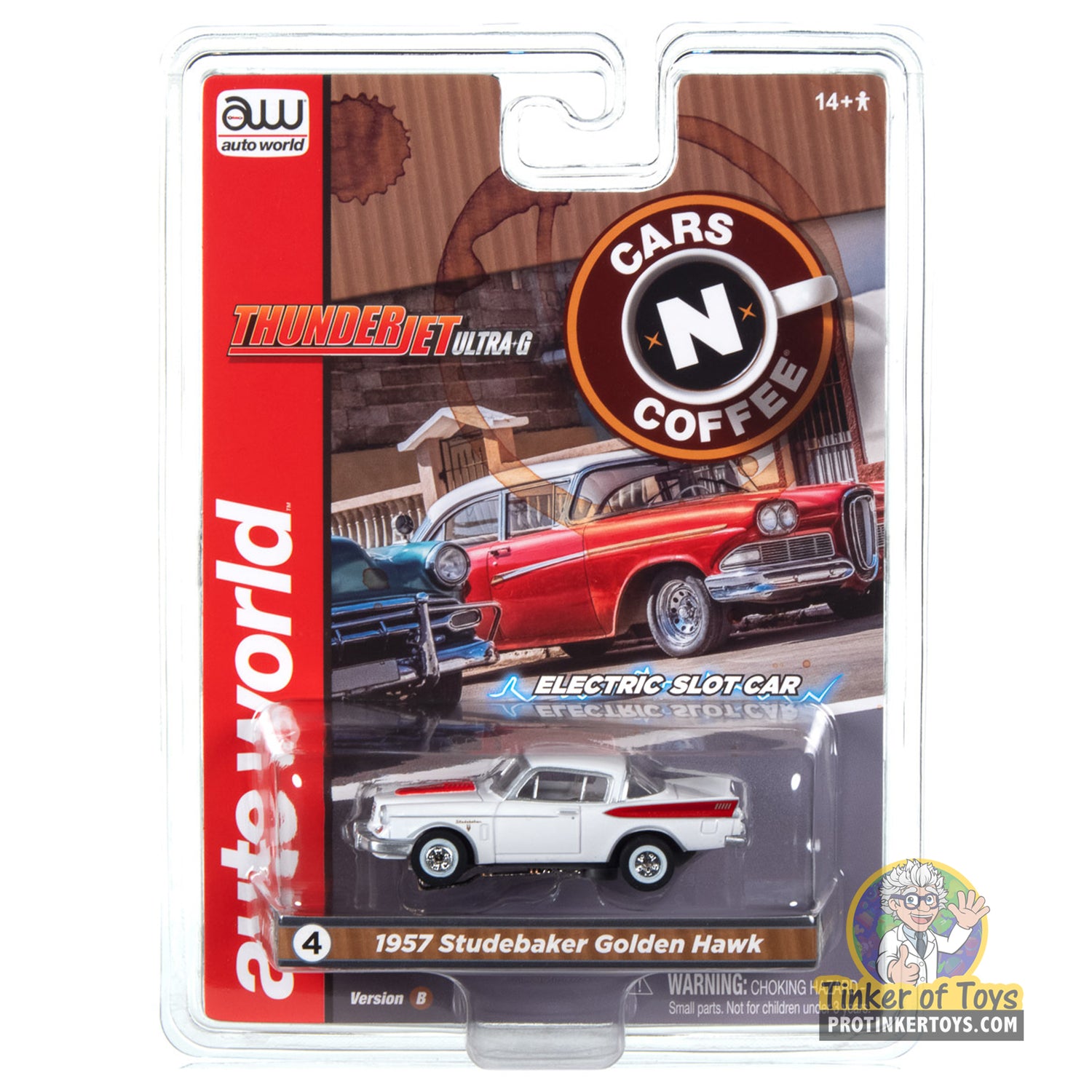 Thunderjet 1957 Studebaker Golden Hawk (White) 4B | SC392 | Auto World