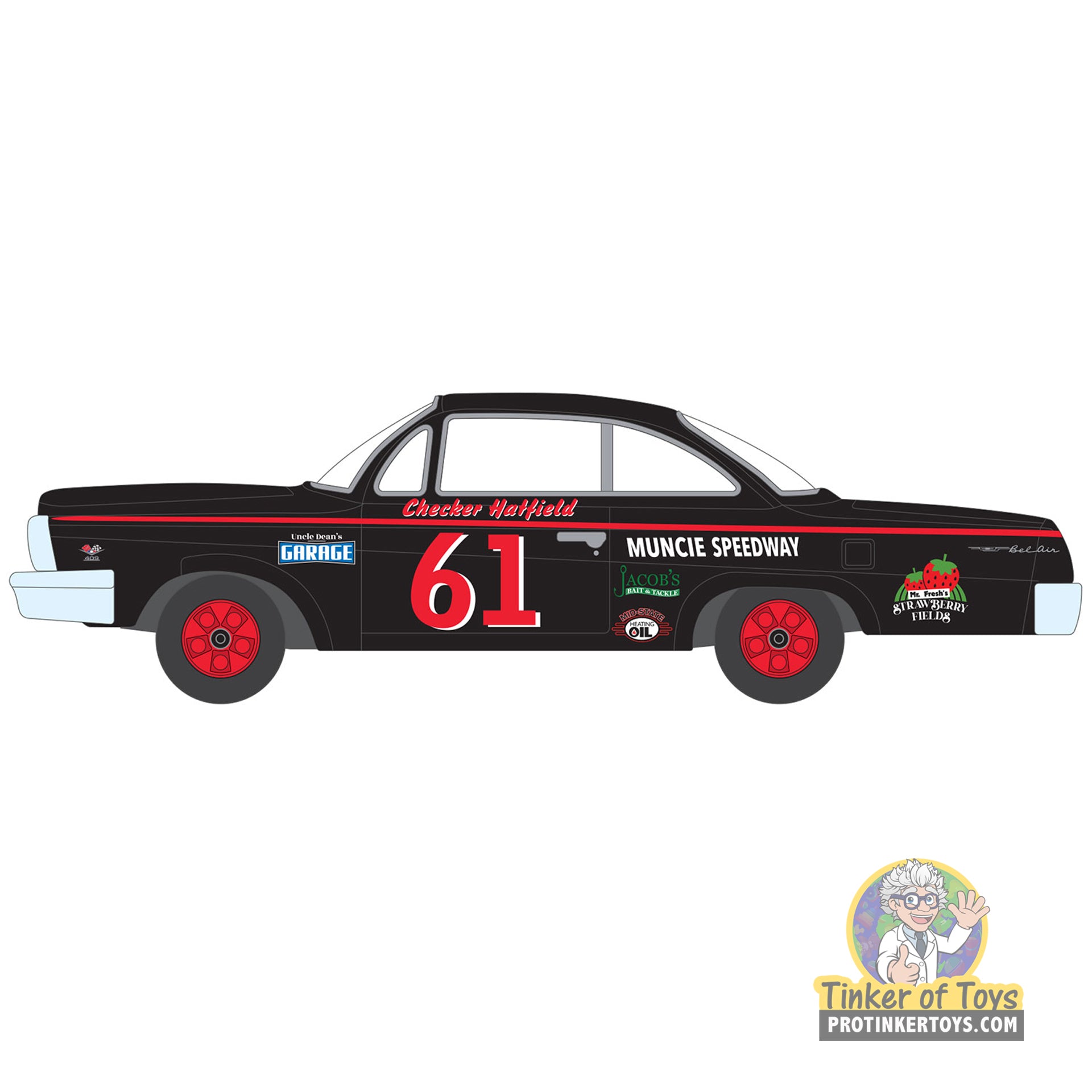 Thunderjet 1962 Chevrolet Bel Air (Black & Red) 2B | SC423 | Auto