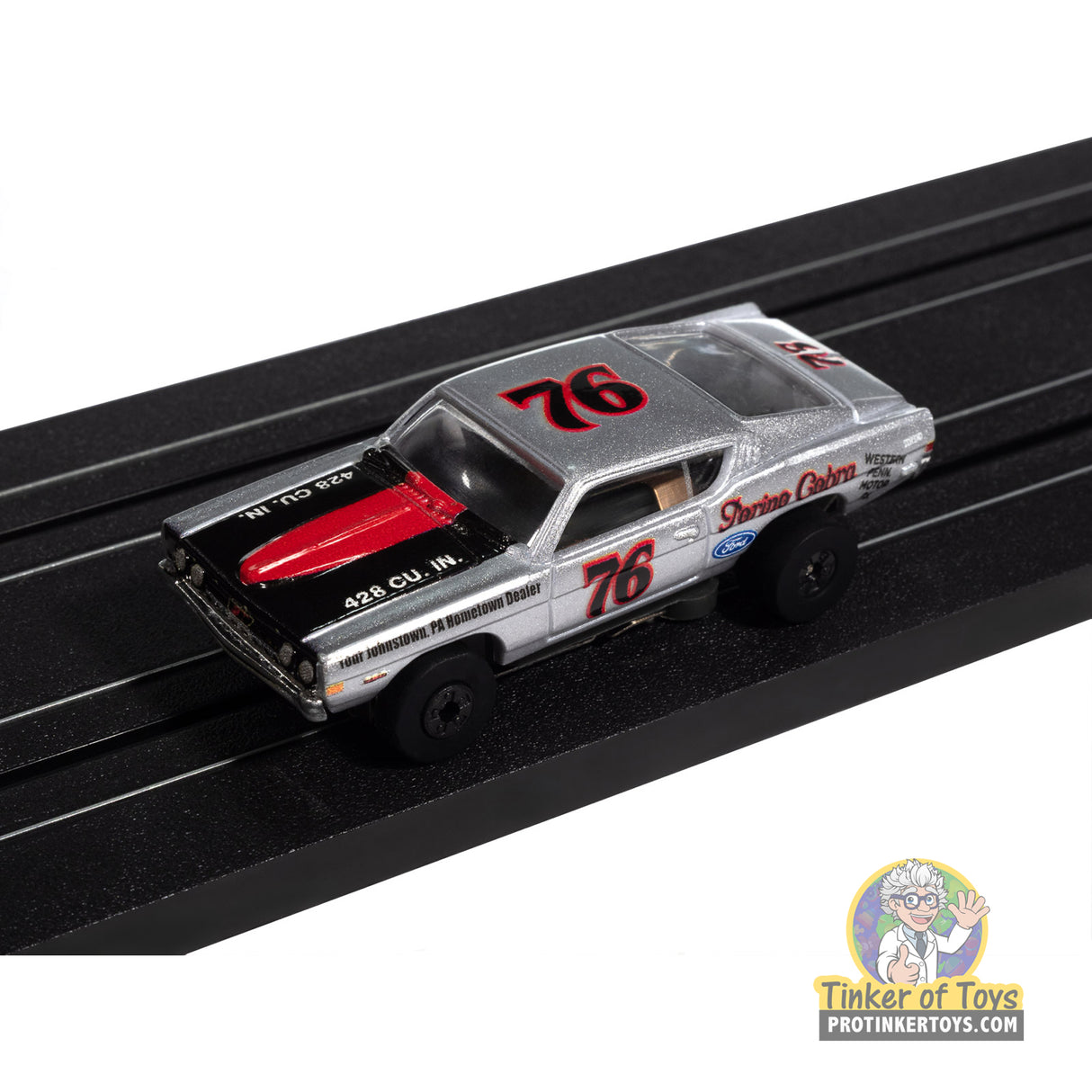 Thunderjet 1968 Ford Torino (Silver, Black & Red) 1A | SC423 | Auto World