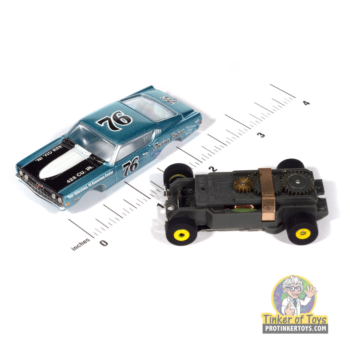 Thunderjet 1968 Ford Torino (Teal, Black & White) 1B | SC423 | Auto World