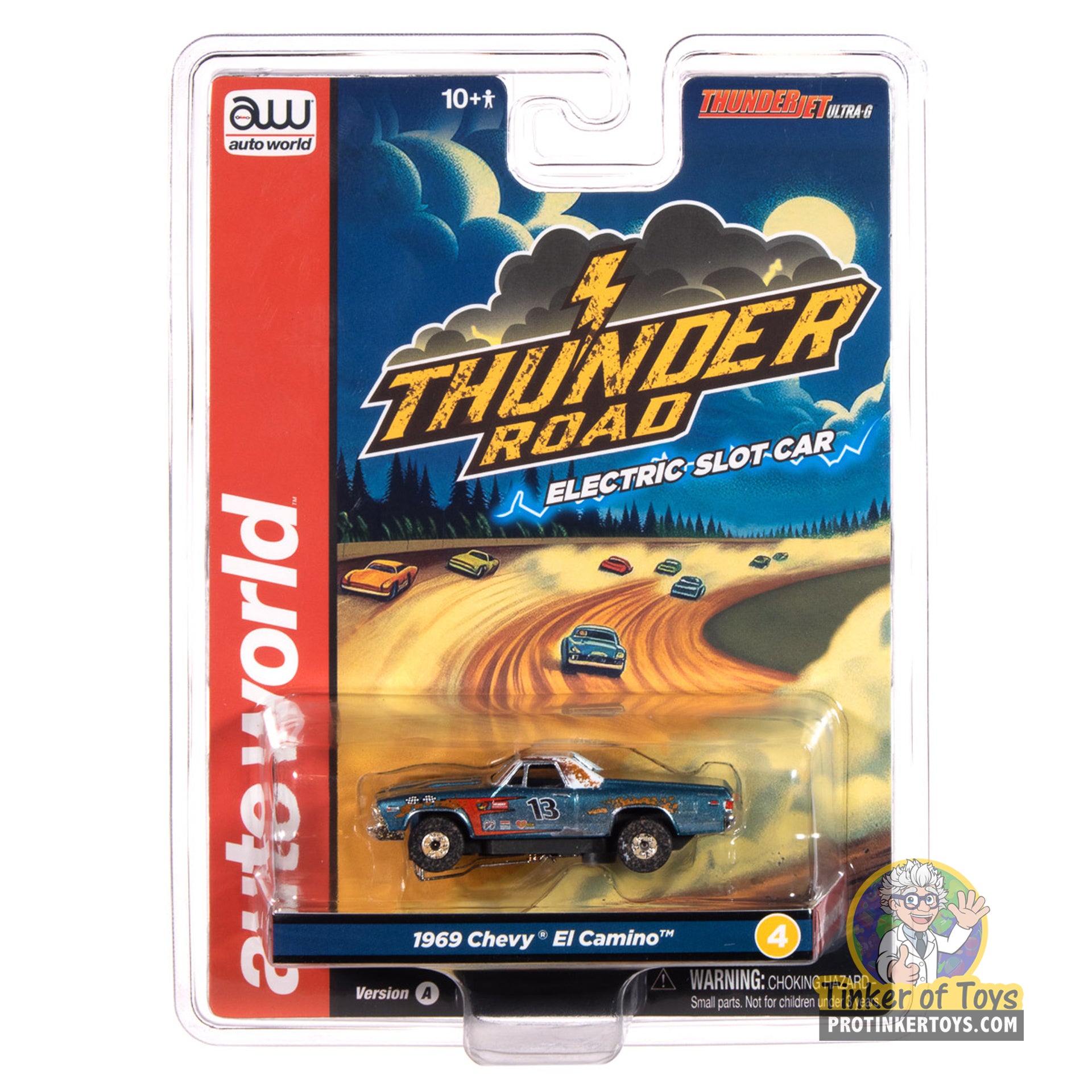 Thunderjet 1969 Chevy El Camino (Teal & White) 4A | SC416 | Auto