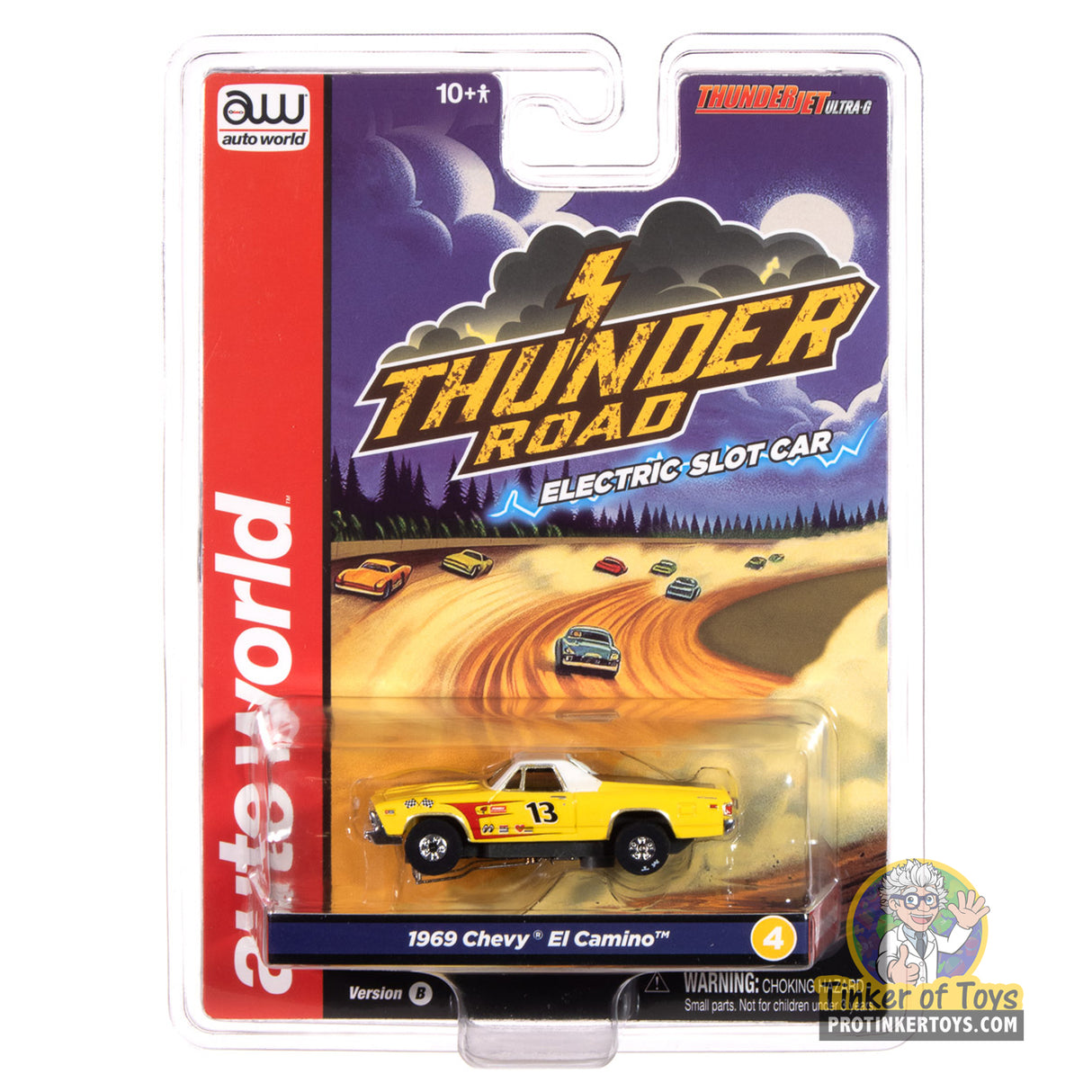 Thunderjet 1969 Chevy El Camino (Yellow & White) 4B | SC416 | Auto World