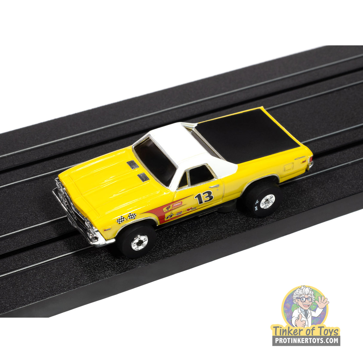 Thunderjet 1969 Chevy El Camino (Yellow & White) 4B | SC416 | Auto World