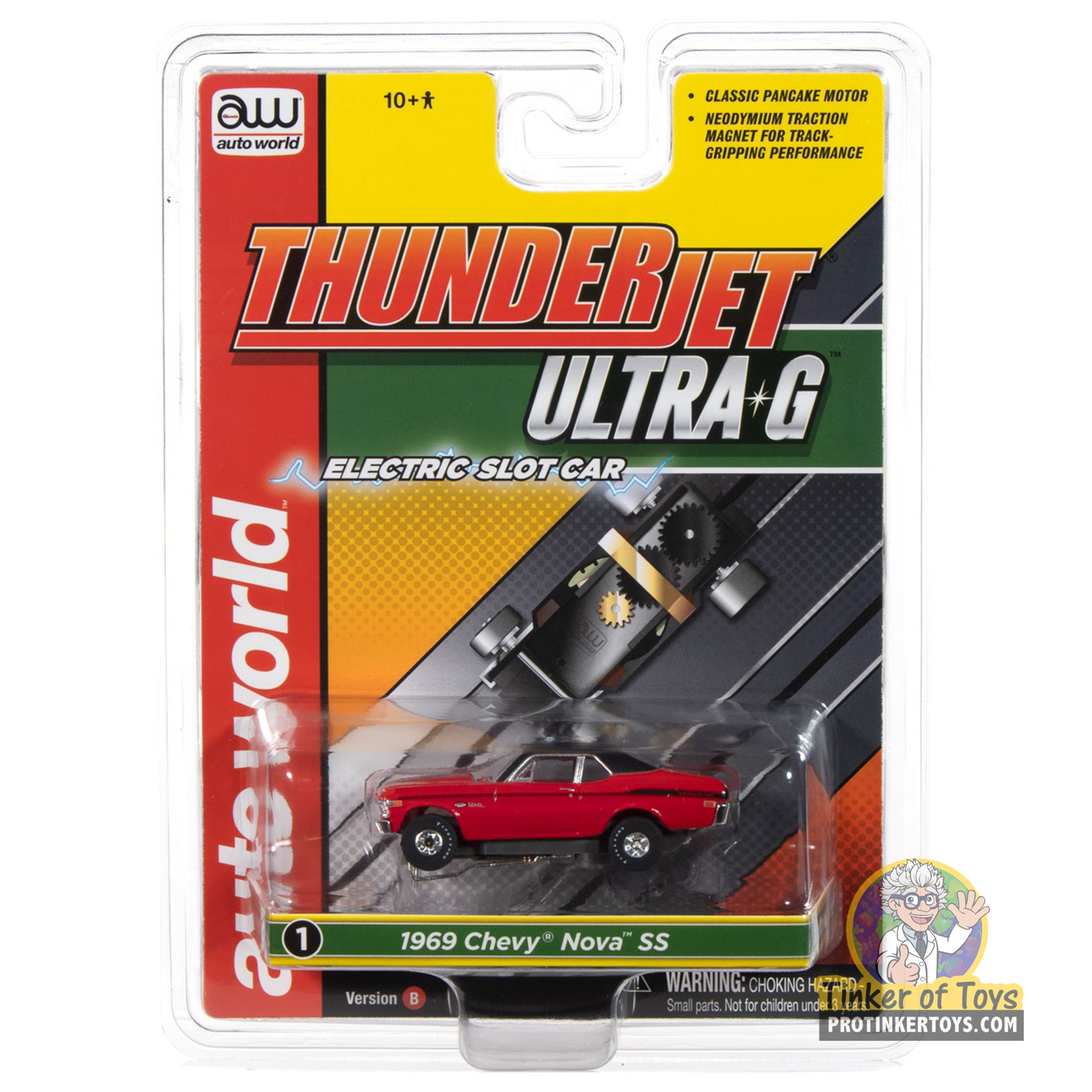 Thunderjet 1969 Chevy Nova (Red) 1B | SC411 | Auto World