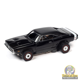 Black 1969 Dodge Charger R/T toy car for Auto World SC392