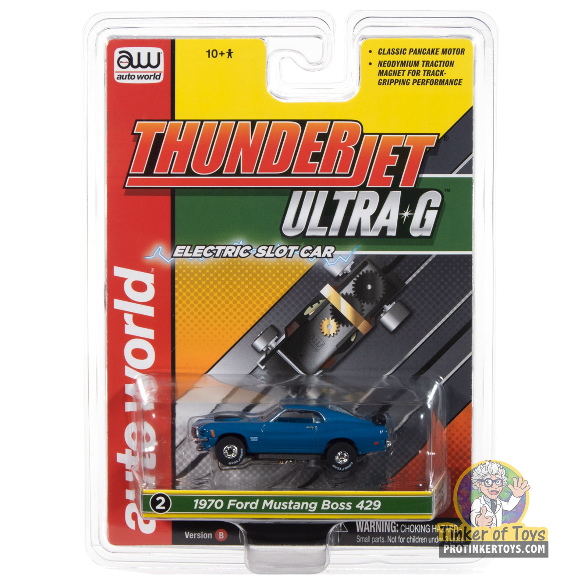 Thunderjet 1970 Ford Mustang Boss 429 (Blue) 2B | SC411 | Auto
